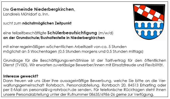 Stellenausschreibung Busaufsicht NBK Stellenausschreibung Busaufsicht NBK